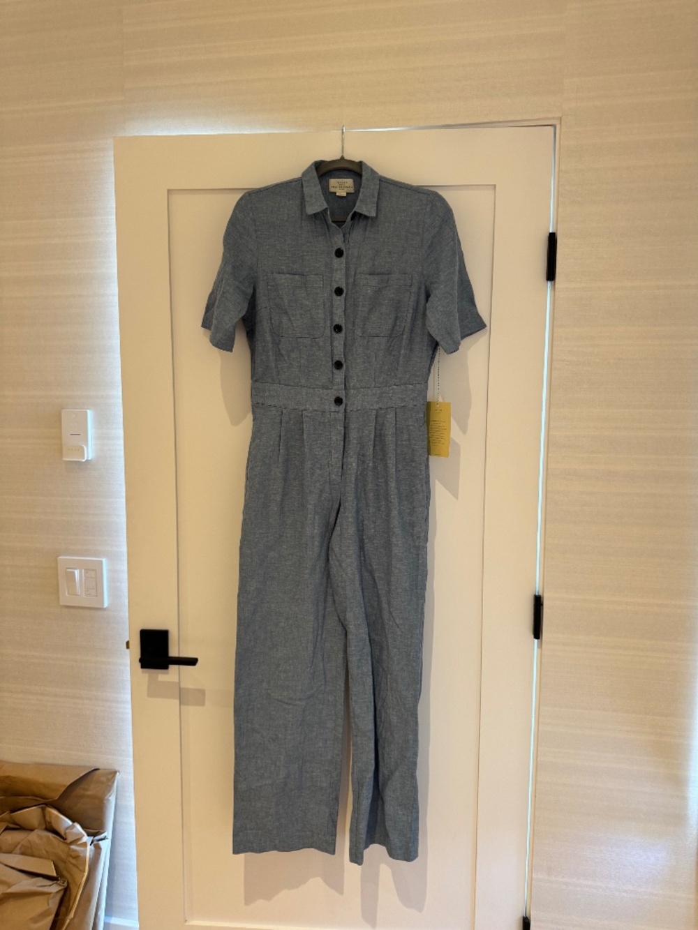 NWT Trovata - Audra Straight-leg Jumpsuit - Small- Blue
